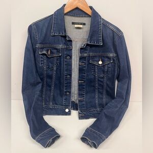 Theory Dark Blue Denim Trucker Jacket